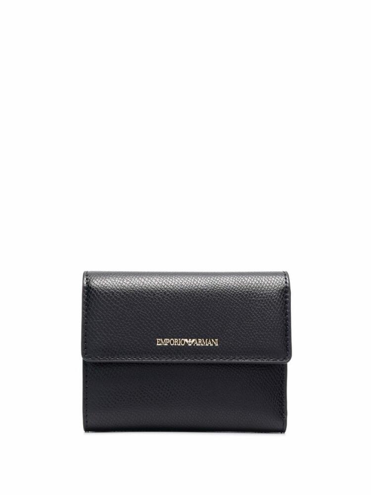 Emporio Armani classic leather wallet - Black Cover