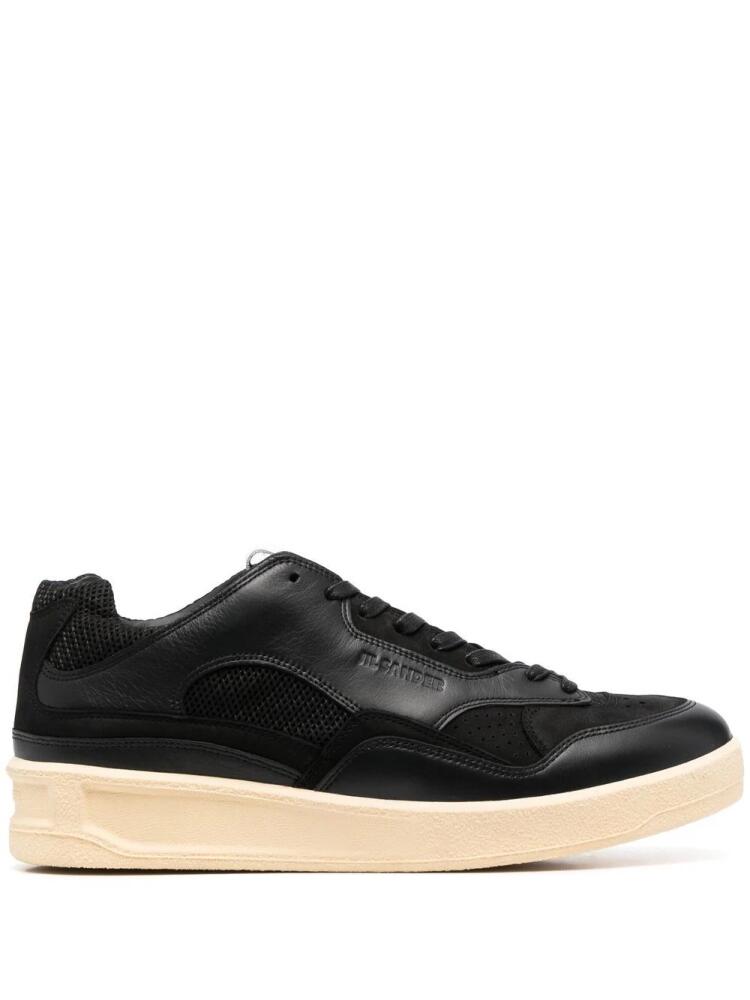 Jil Sander panelled low-top sneakers - Black Cover