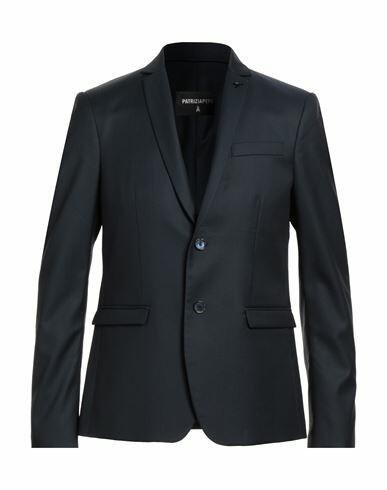 Patrizia Pepe Man Blazer Midnight blue Wool, Polyester Cover