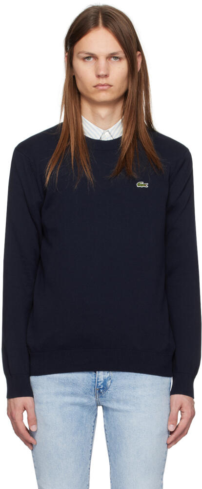 Lacoste Navy Crewneck Sweater Cover