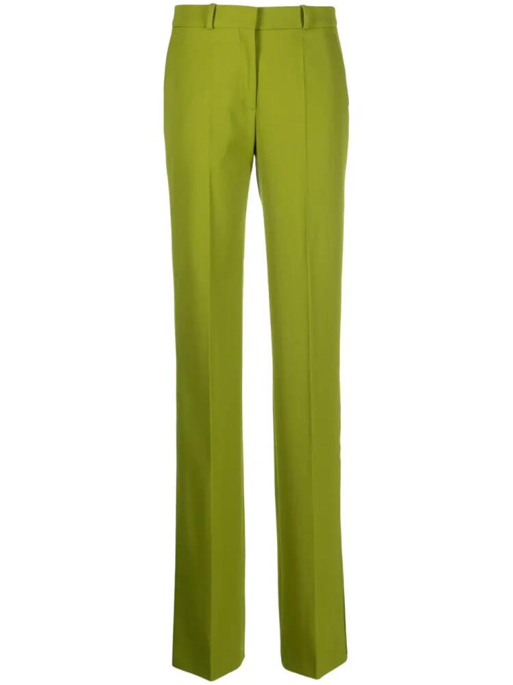 Del Core pressed-crease straight-leg trousers - Green Cover