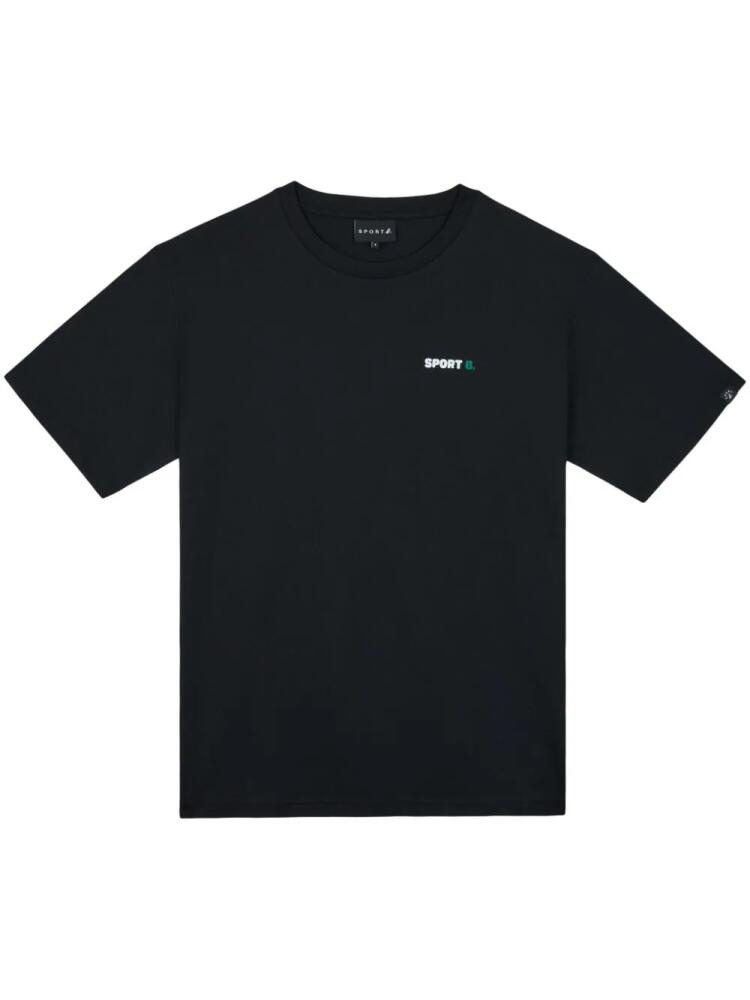 SPORT b. by agnès b. logo-print cotton T-shirt - Black Cover