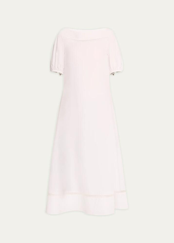 Chloe x High Summer Poplin Maxi Dress with Netted Detailing Cover