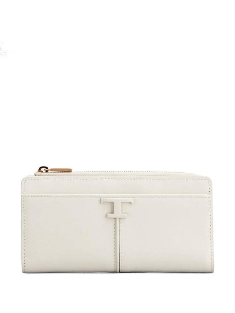 Tod's T Timeless leather wallet - White Cover