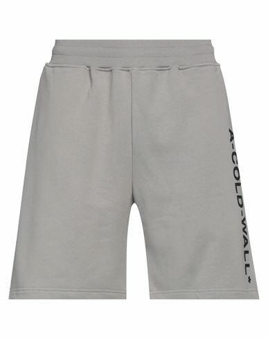 A-cold-wall* Man Shorts & Bermuda Shorts Grey Cotton, Elastane Cover