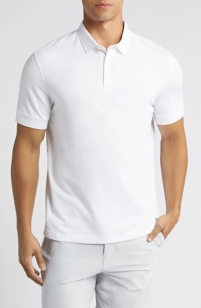 Mizzen+Main Kent Solid Performance Polo in White Cover