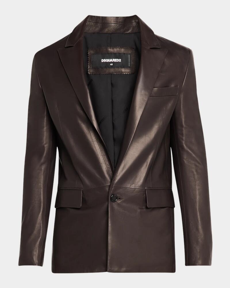 Dsquared2 Men's Sexy Leather Palm Beach Jacket Cover