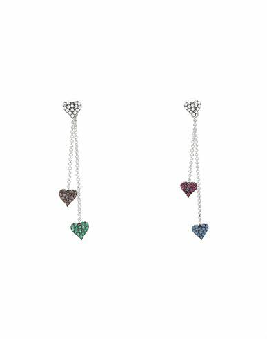 Kurshuni Mult Heart Woman Earrings Silver 925/1000 Silver, Cubic zirconia Cover