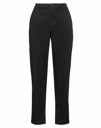 Pence Woman Pants Black Cotton, Elastane Cover