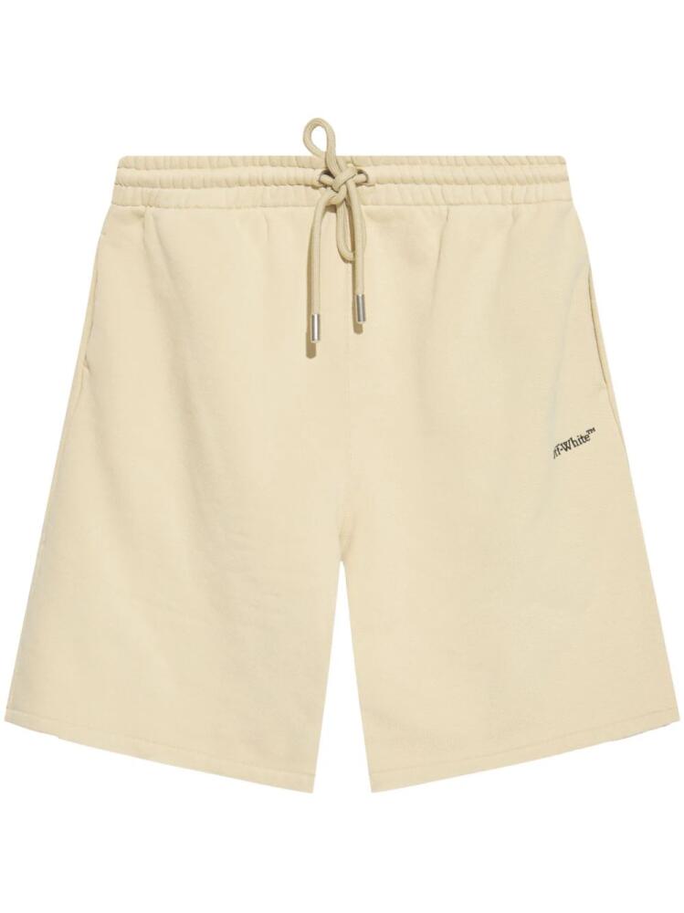 Off-White embroidered-logo shorts - Neutrals Cover