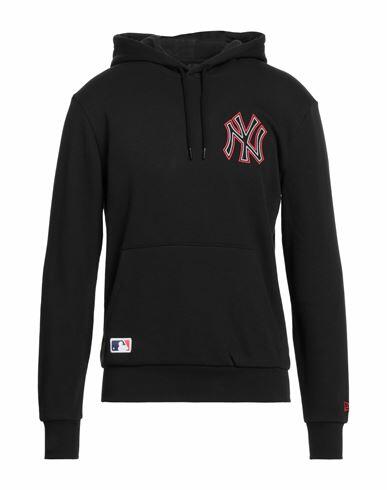 New Era Man Sweatshirt Black Cotton, Polyester Cover