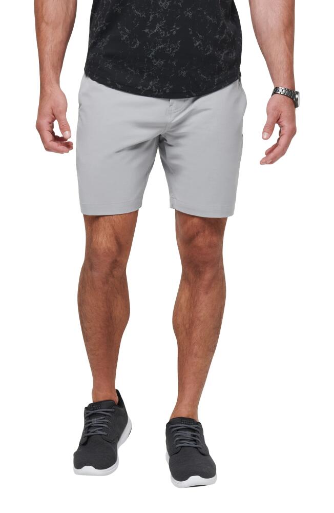 TravisMathew Open to Close Tech Chino Shorts in Heather Sleet Cover