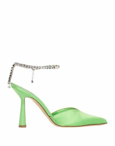 Aldo Castagna Woman Pumps Light green Soft Leather Cover