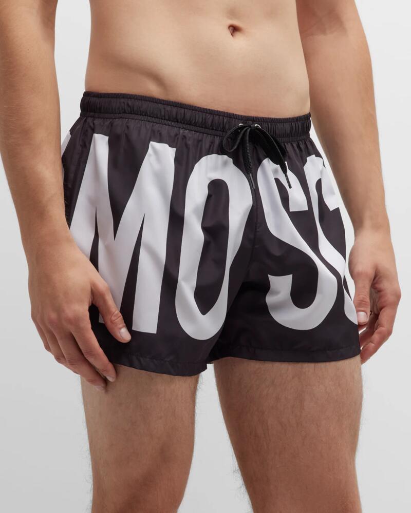 Moschino Men's Full Logo Swim Shorts Cover