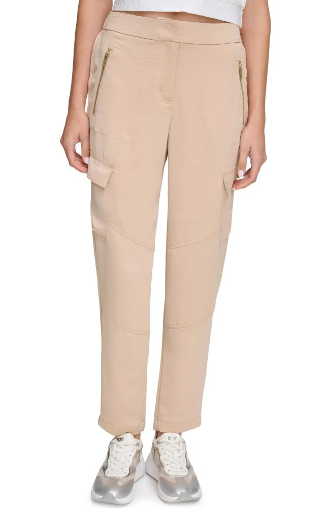 DKNY Cargo Ankle Pants in Sandalwood Cover