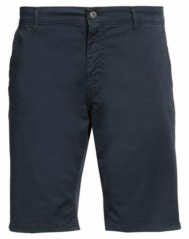 Displaj Man Shorts & Bermuda Shorts Midnight blue Cotton, Elastane Cover