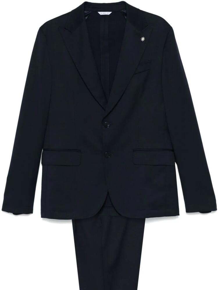 Manuel Ritz single-breasted suit - Blue Cover