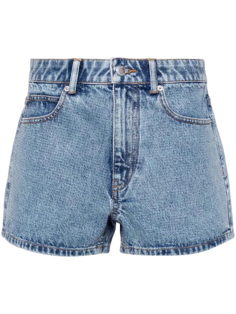 Alexander Wang Shorty embellished denim shorts - Blue Cover