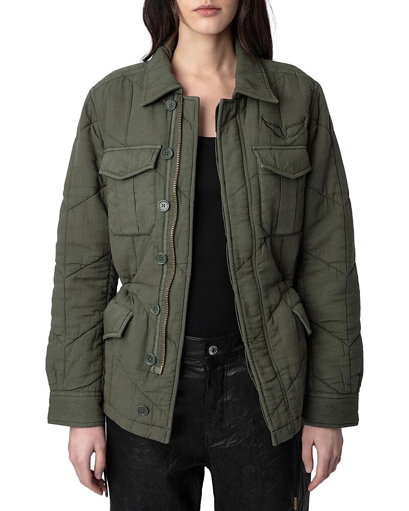 Zadig & Voltaire Kayak Quilted Twill Jacket Cover