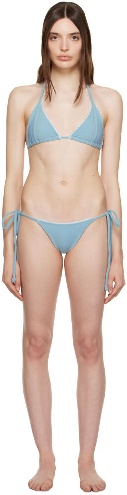 Frankies Bikinis SSENSE Exclusive Blue Tia & Mackenzie Bikini Cover