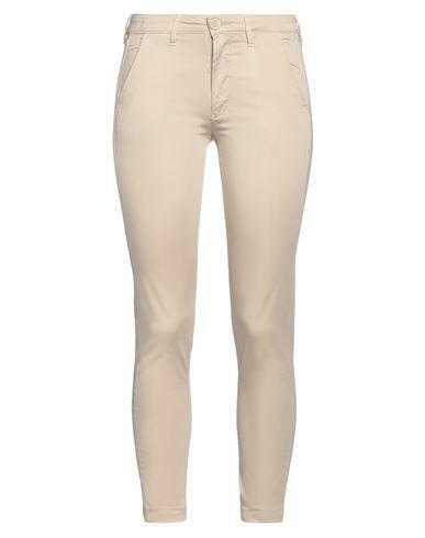 Barba Napoli Woman Pants Beige Cotton, Elastane Cover