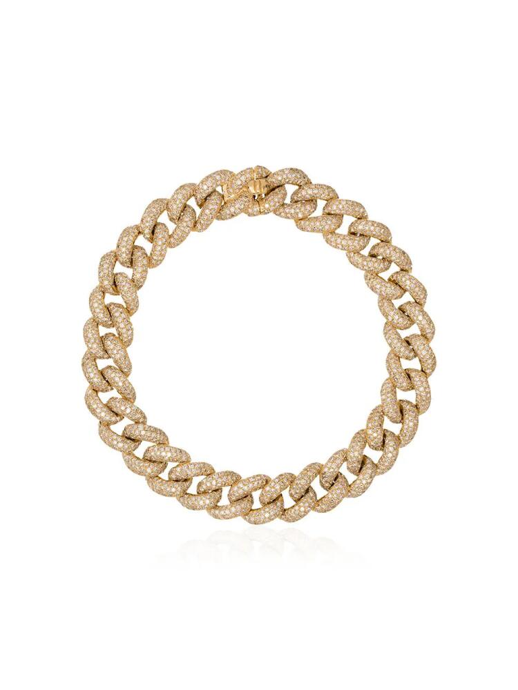 SHAY 18kt yellow gold diamond chunky chain bracelet Cover