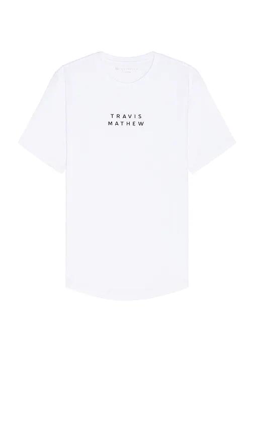 TravisMathew Scoop T-Shirt in White Cover