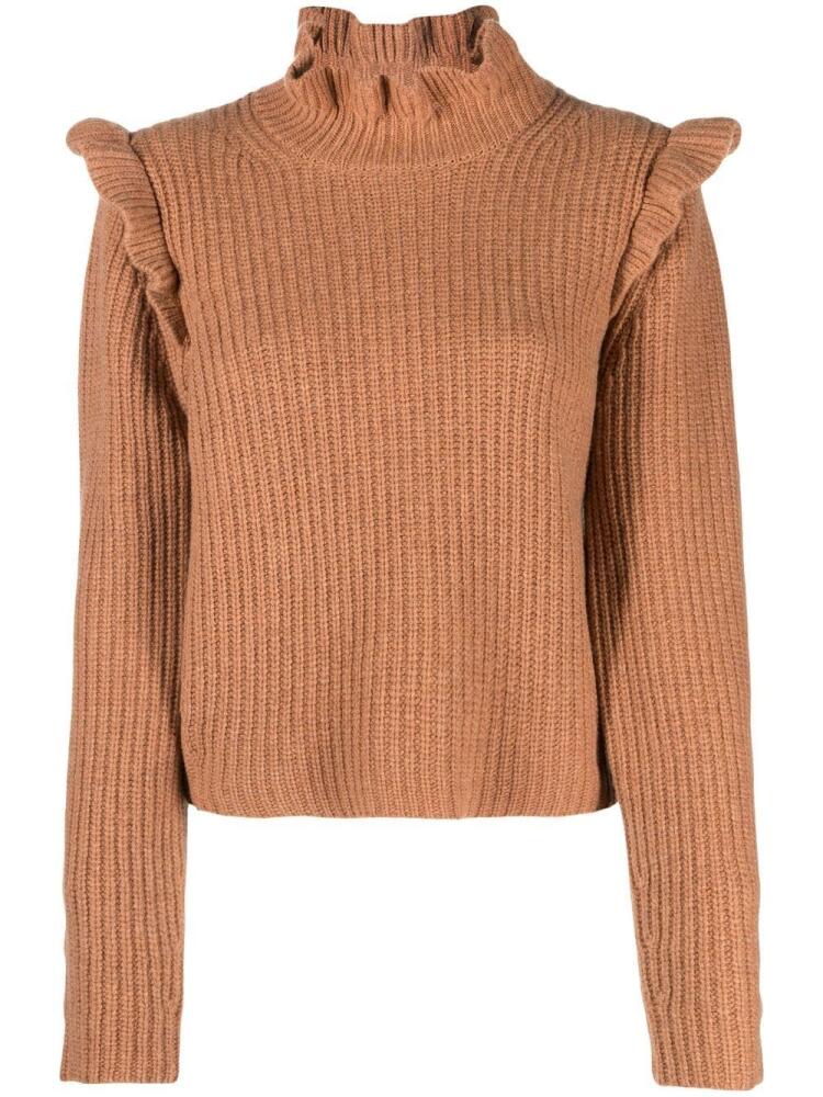 See by Chloé long-sleeve knitted top - Brown Cover