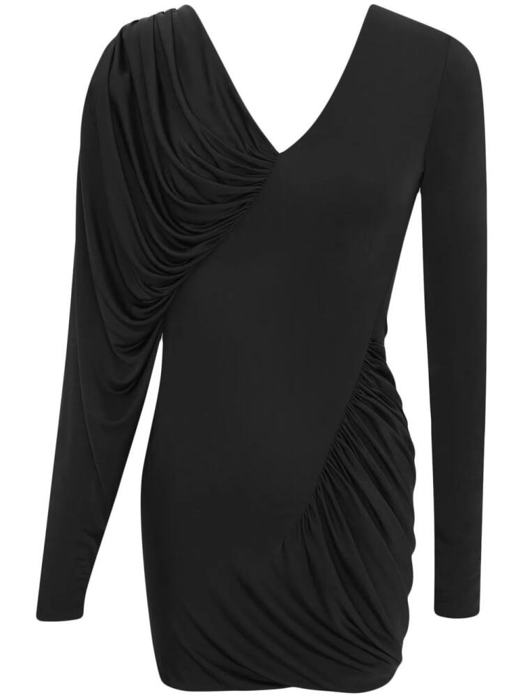 Saint Laurent draped mini dress - Black Cover