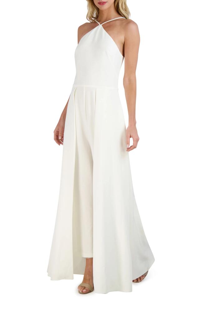 Julia Jordan Halter Walk-Through Jumpsuit in Ivory Cover