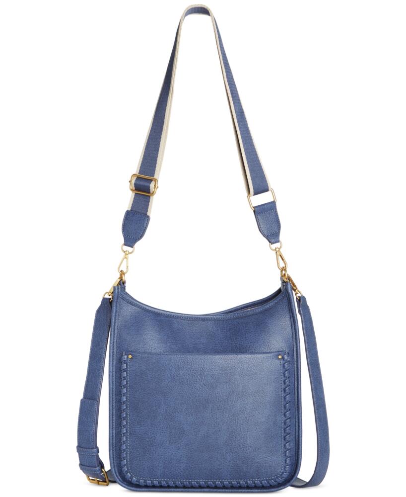 Style & Co Whipstitch Medium Crossbody, Created for Macy's - Moonlight Blue Cover