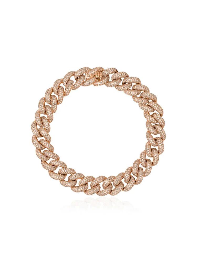 SHAY 18kt yellow gold diamond chunky chain bracelet Cover