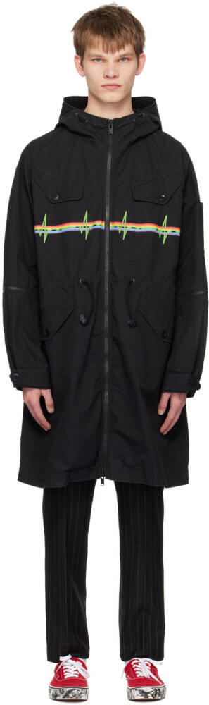 UNDERCOVER Black Rainbow Coat Cover