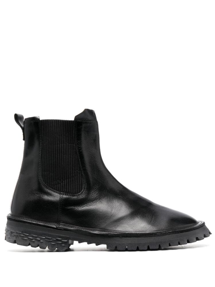 Moma elasticated-side-panels leather boots - Black Cover