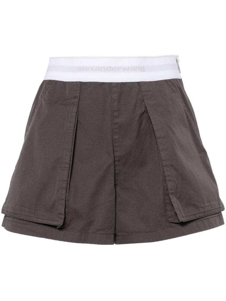 Alexander Wang high-waisted cargo shorts - Grey Cover