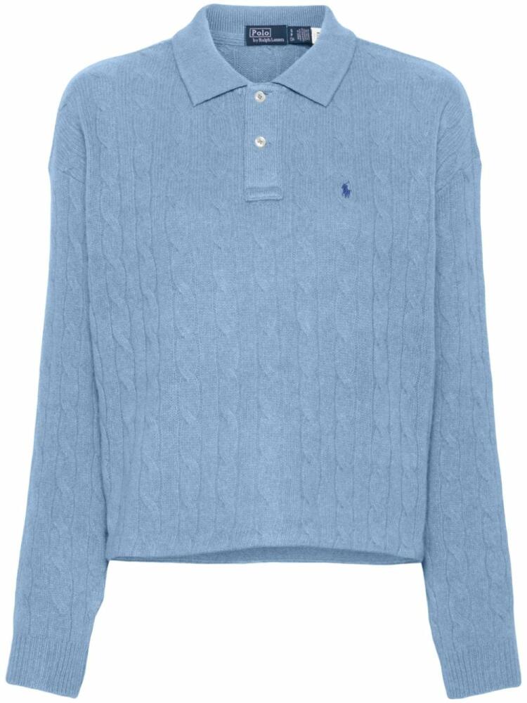 Polo Ralph Lauren cable knit cashmere jumper - Blue Cover