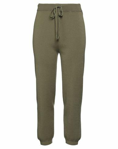 Soallure Woman Pants Military green Viscose, Polyester Cover