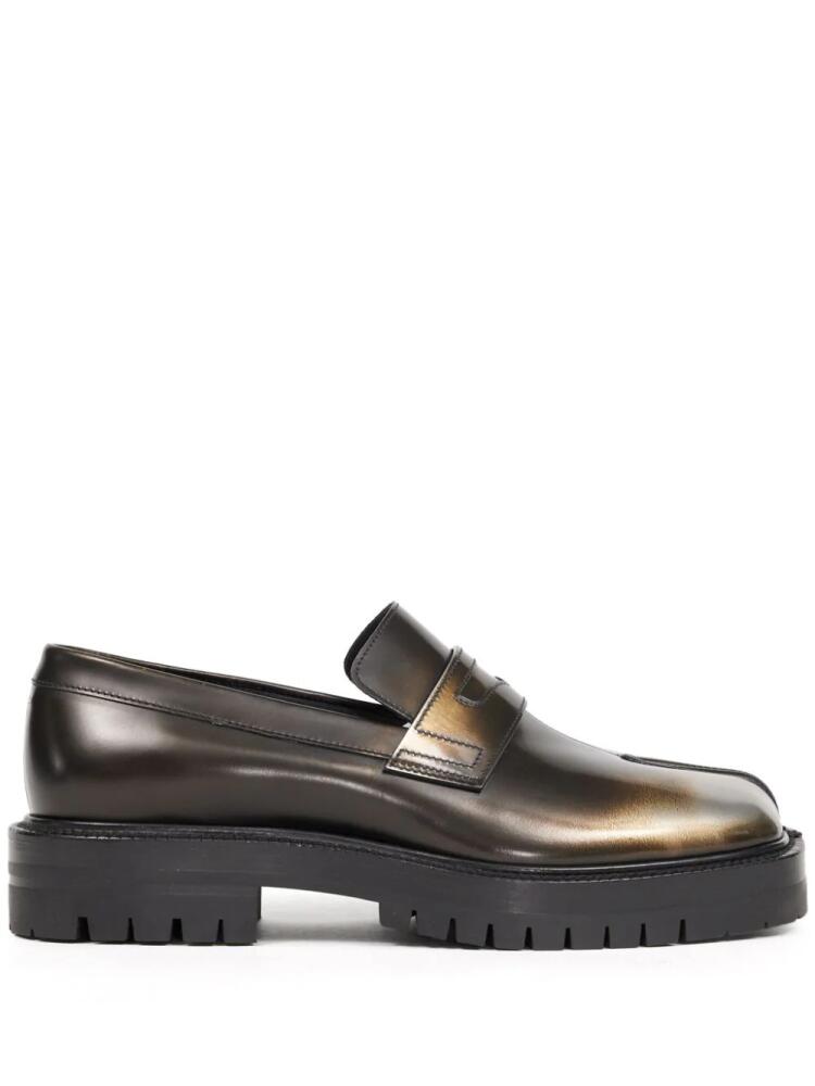 Maison Margiela Tabi leather loafers - Brown Cover