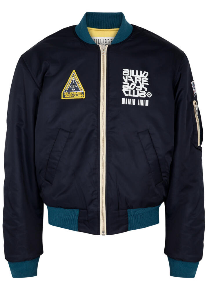 Billionaire Boys Club Outerbanks Printed Nylon Bomber Jacket - Navy Cover