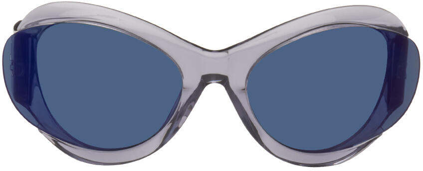 MCQ Purple Futuristic Sunglasses Cover