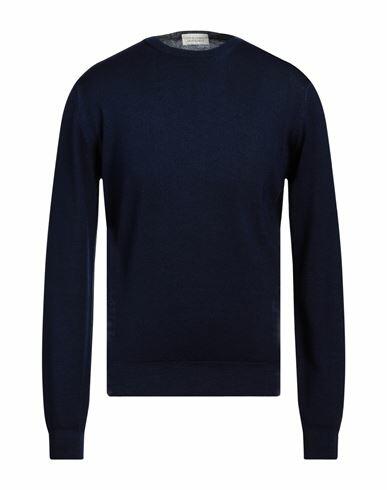 Filippo De Laurentiis Man Sweater Navy blue Merino Wool Cover