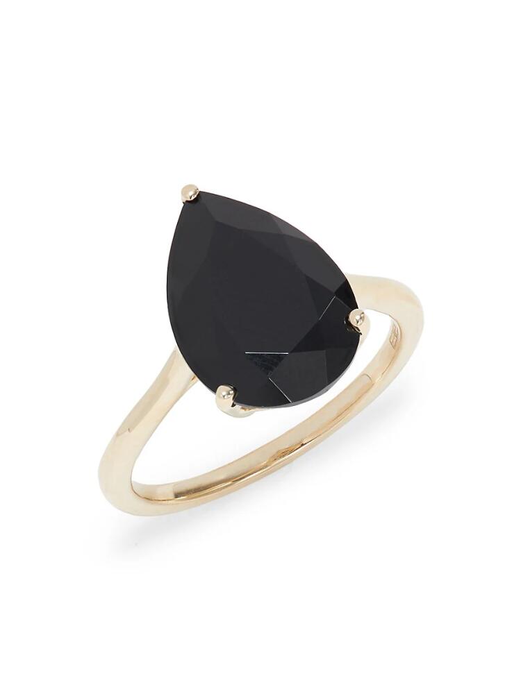 Effy Women's 14K Yellow Gold & Onyx Ring Cover