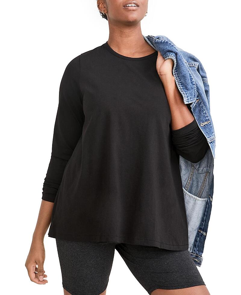 Hatch Collection Long Sleeve Maternity T-Shirt Cover