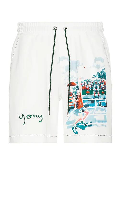 YONY Portrait Shorts IVO in White Cover