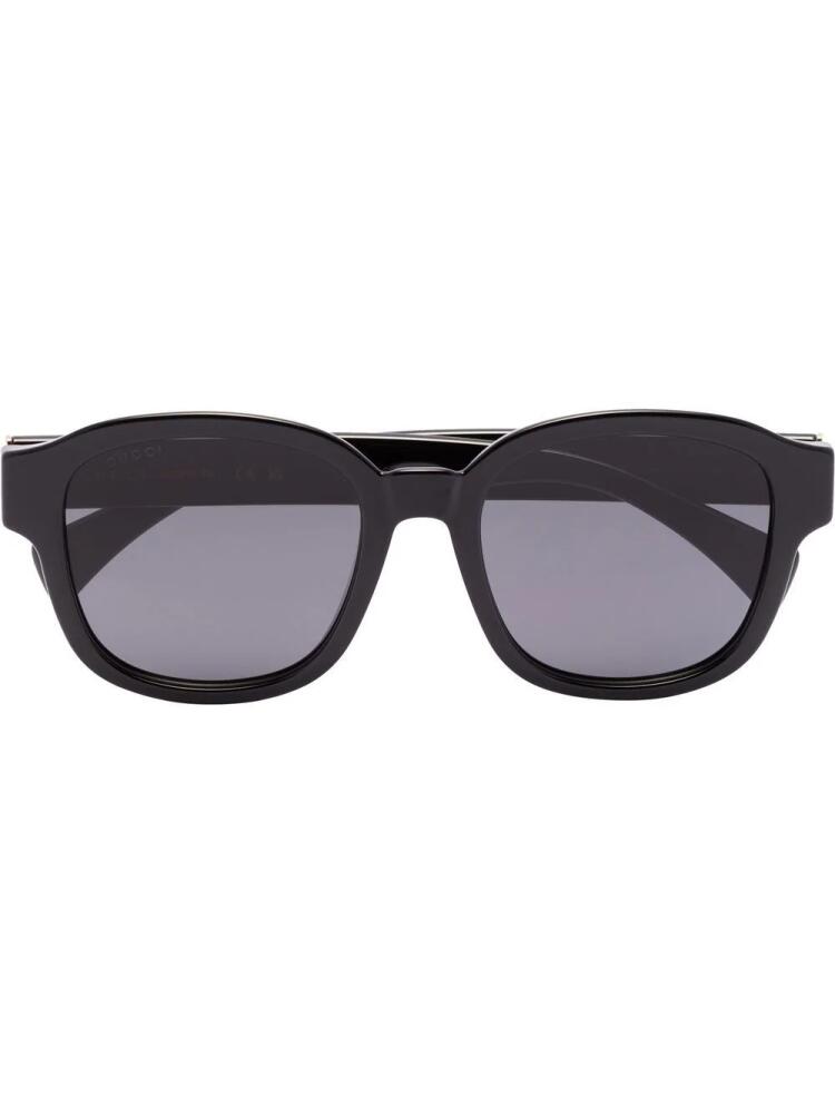 Gucci Eyewear logo-detail square-frame sunglasses - Black Cover