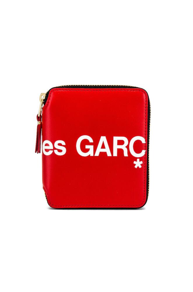 COMME des GARCONS Huge Logo Wallet in Red Cover