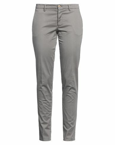 Berwich Woman Pants Dove grey Cotton, Elastane Cover