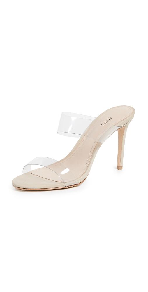 Schutz Ariella Strappy Sandals Transparent Cover