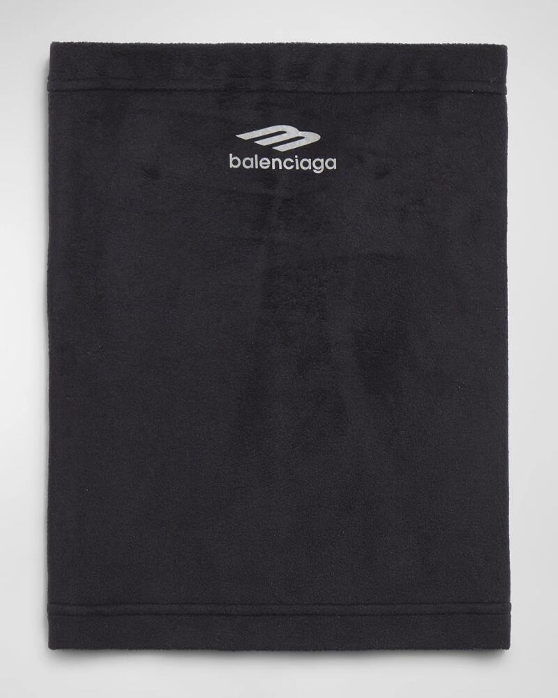 Balenciaga Men's 3B Sports Icon Fleece Neck Scarf Cover