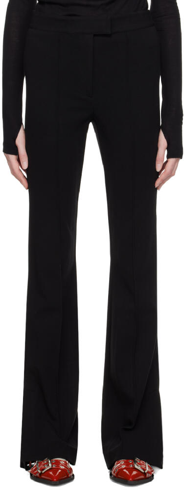 Helmut Lang Black Flared Leggings Cover